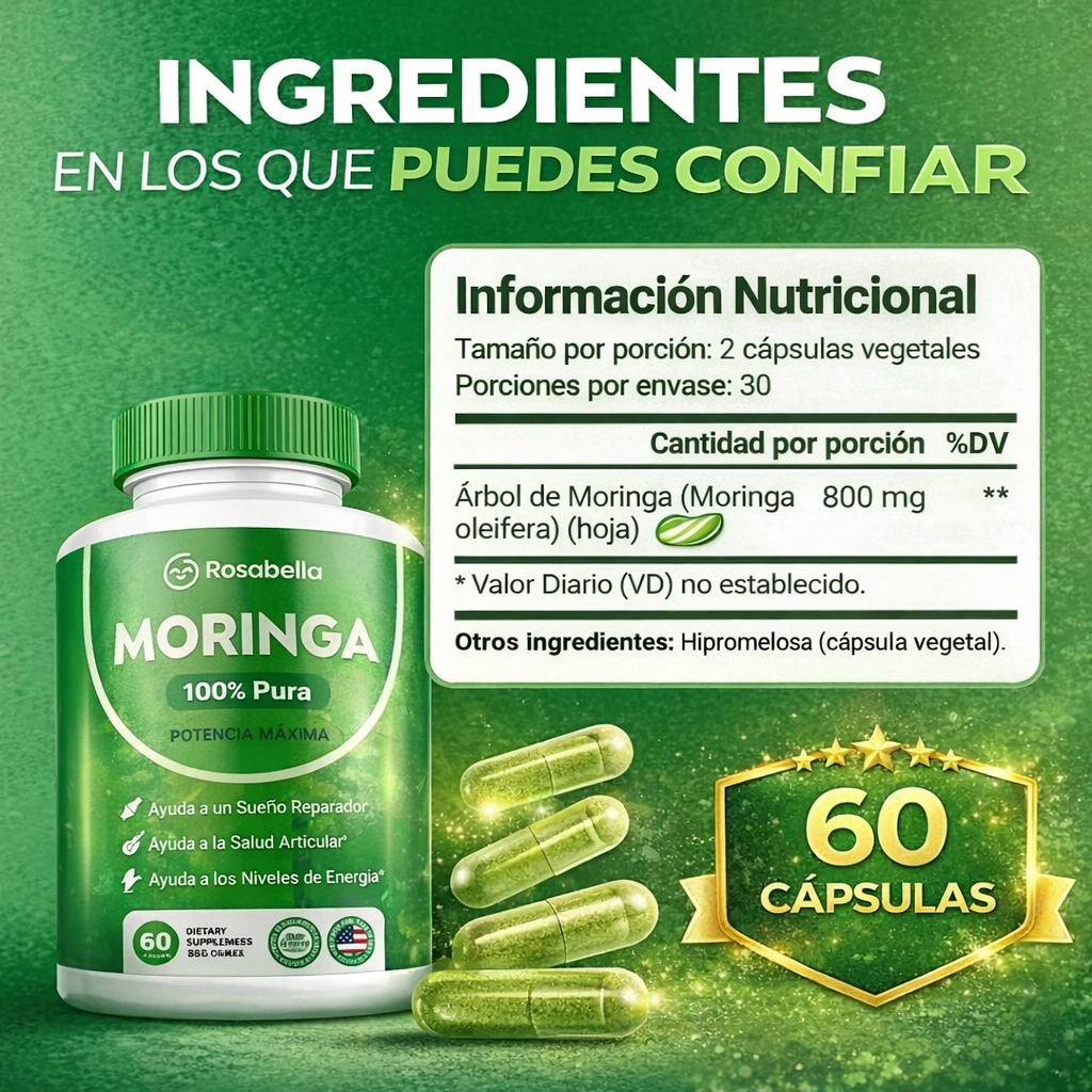 SUPERALIMENTO ANTIOXIDANTE MORINGA ROSABELLA
