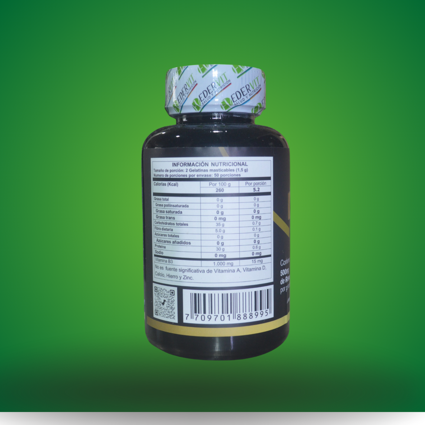 NAD + RESVERATROL – FÓRMULA POTENCIADORA Y REJUVENECEDORA X 100 CÁPSULAS