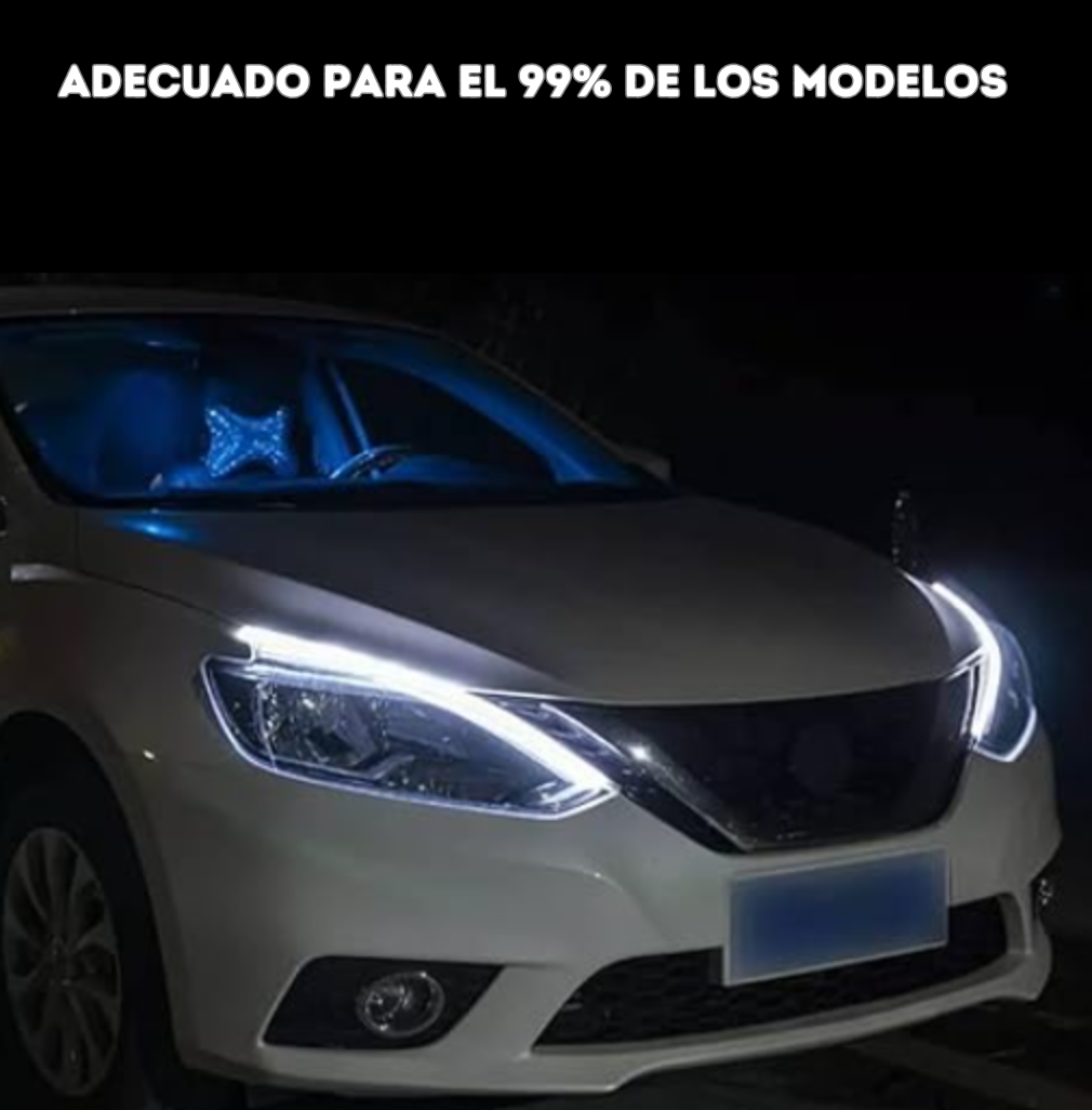 TIRA DE LUCES LED FLEXIBLE PARA FAROS DELANTEROS AUTOMOVIL
