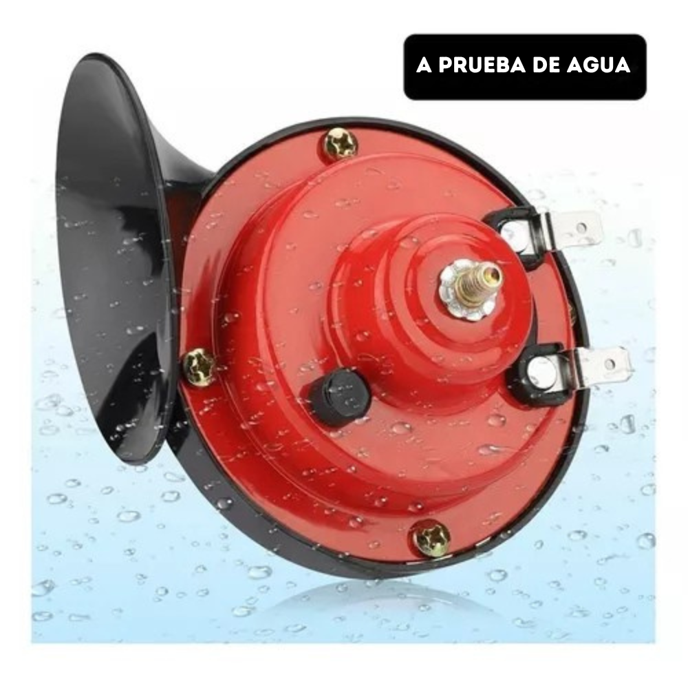 BOCINA CARACOL DOBLE 12V AUTO MOTO CAMIÓN SONIDO DE ALTA POTENCIA