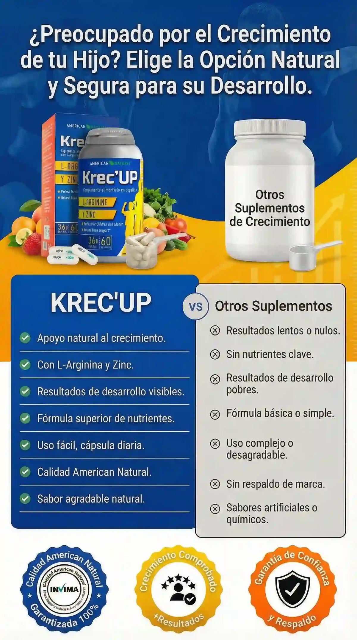 KRECUP – IMPULSA LA HORMONA DEL CRECIMIENTO