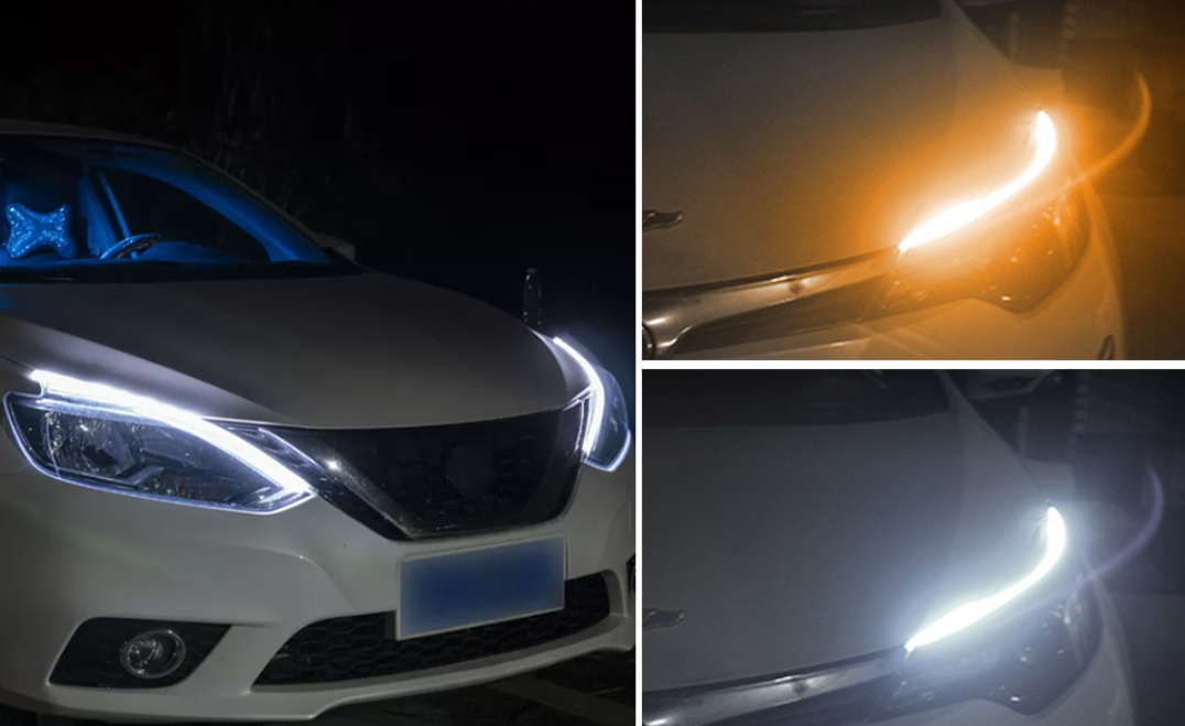 TIRA DE LUCES LED FLEXIBLE PARA FAROS DELANTEROS AUTOMOVIL