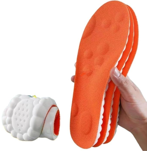 PLANTILLAS DEPORTIVAS UNISEX 4D – TRANSPIRABLES Y SÚPER ELÁSTICAS