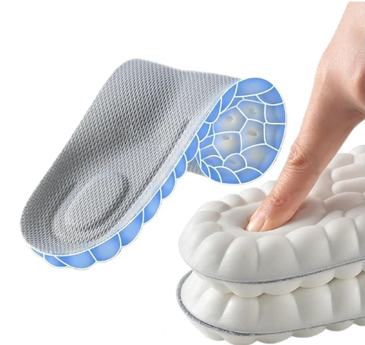 PLANTILLAS DEPORTIVAS UNISEX 4D – TRANSPIRABLES Y SÚPER ELÁSTICAS