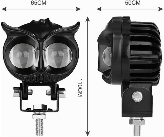 KIT X 2  BÚHO LED BICOLOR – LUZ EXPLORADORA PARA CARRO Y MOTO