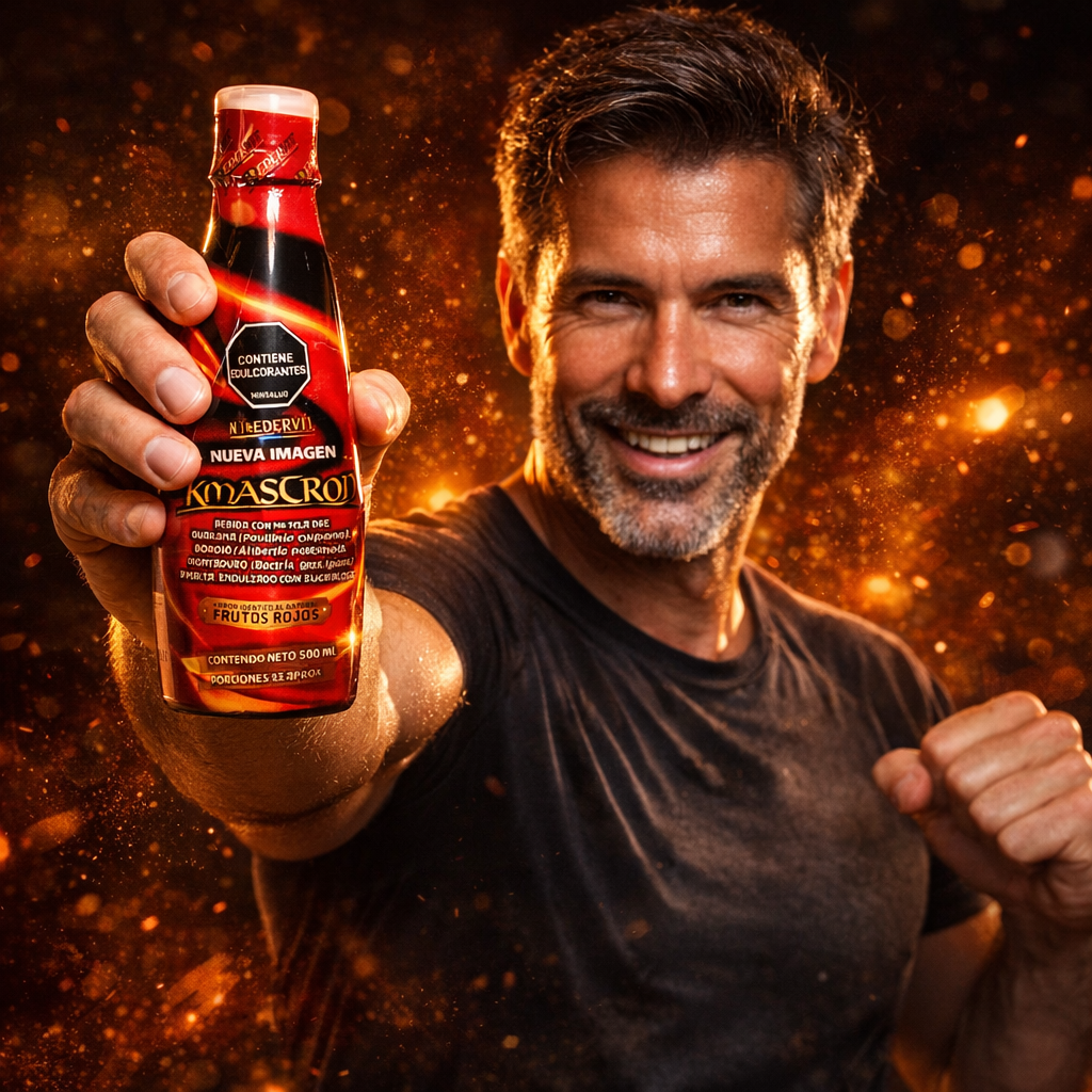 KMASTRON FRUTOS ROJOS 500 ML – ENERGÍA Y VITALIDAD