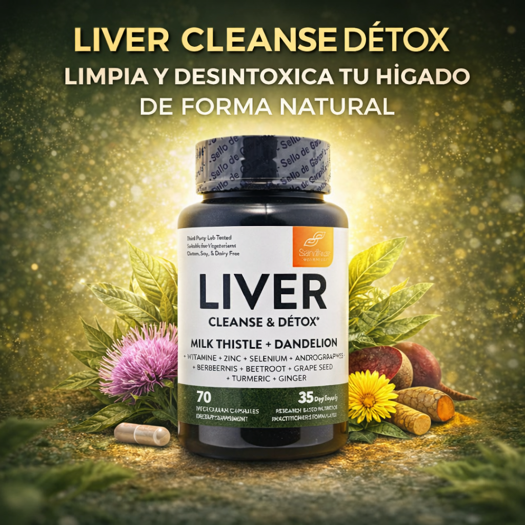 LIVER CLEANSE DÉTOX – LIMPIA Y DESINTOXICA TU HÍGADO DE FORMA NATURAL