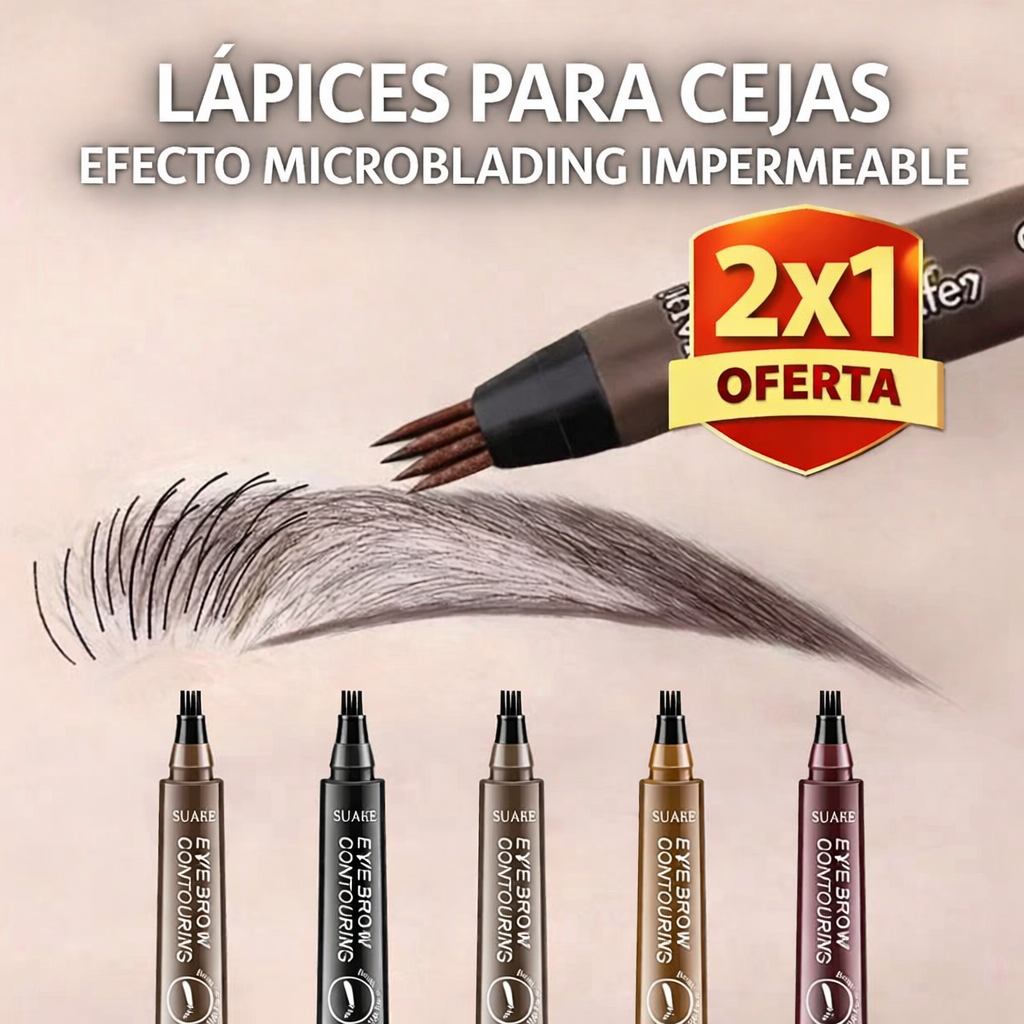LÁPICES PARA CEJAS EFECTO MICROBLADING IMPERMEABLE – OFERTA 2X1