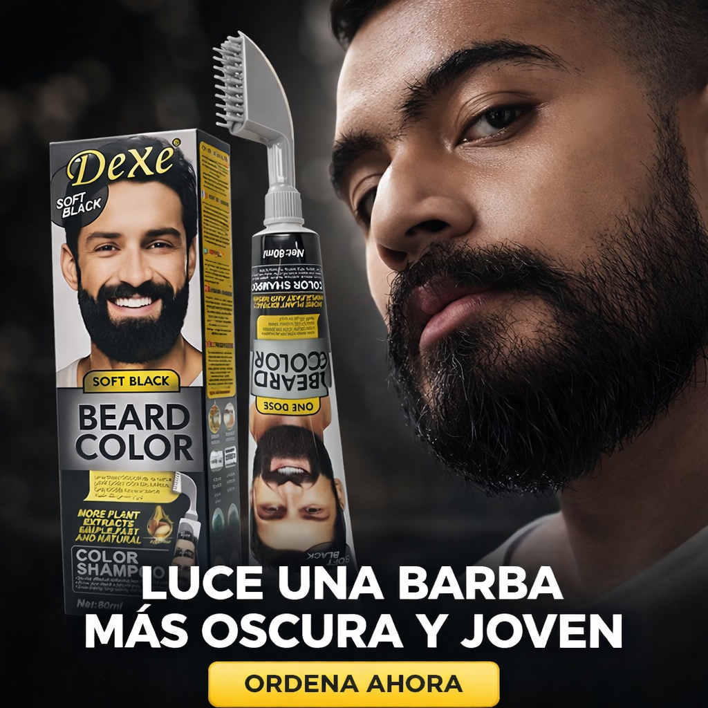 DEXE CHAMPÚ TINTE NEGRO PARA BARBA