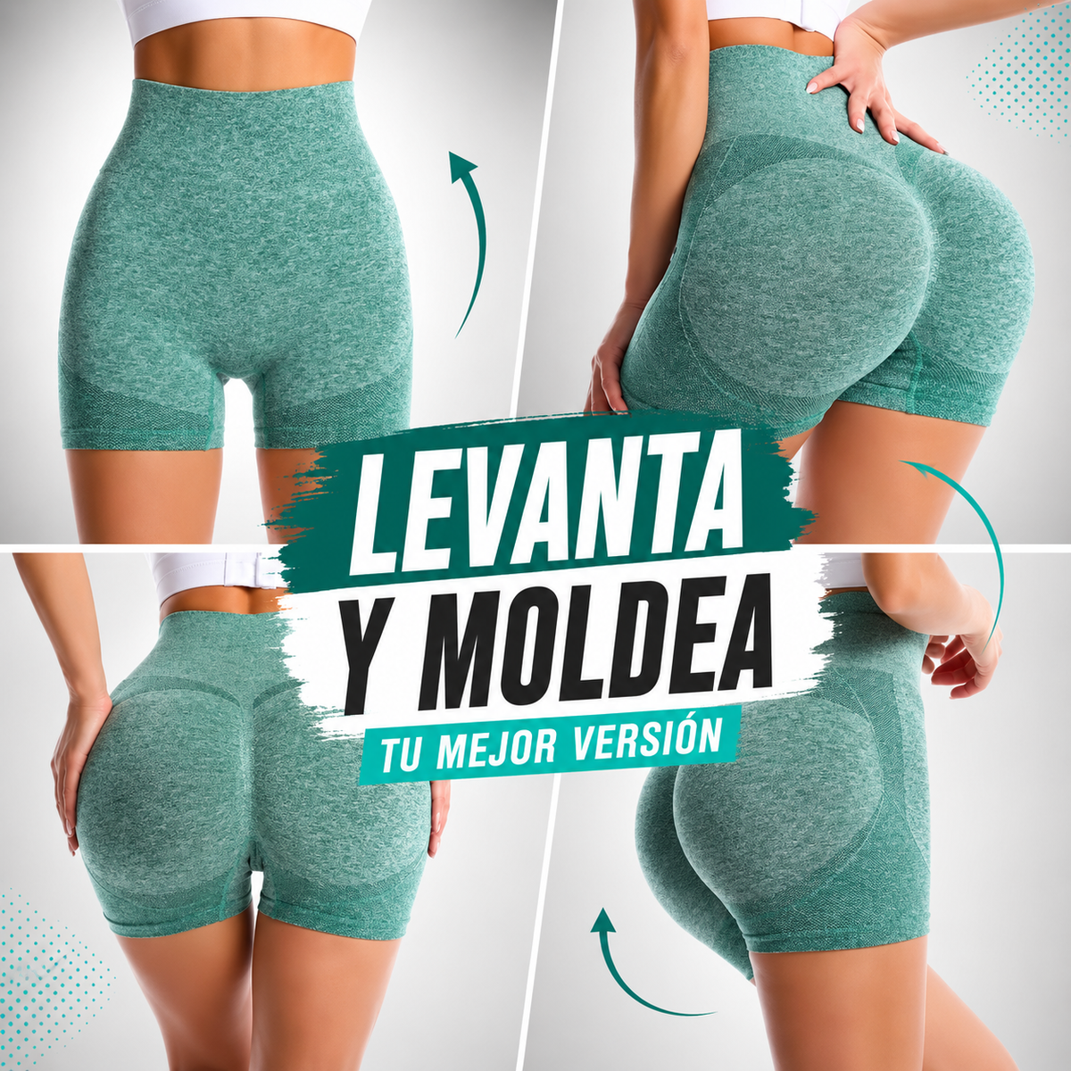 SET DE 2 SHORTS DEPORTIVOS LEVANTA COLA