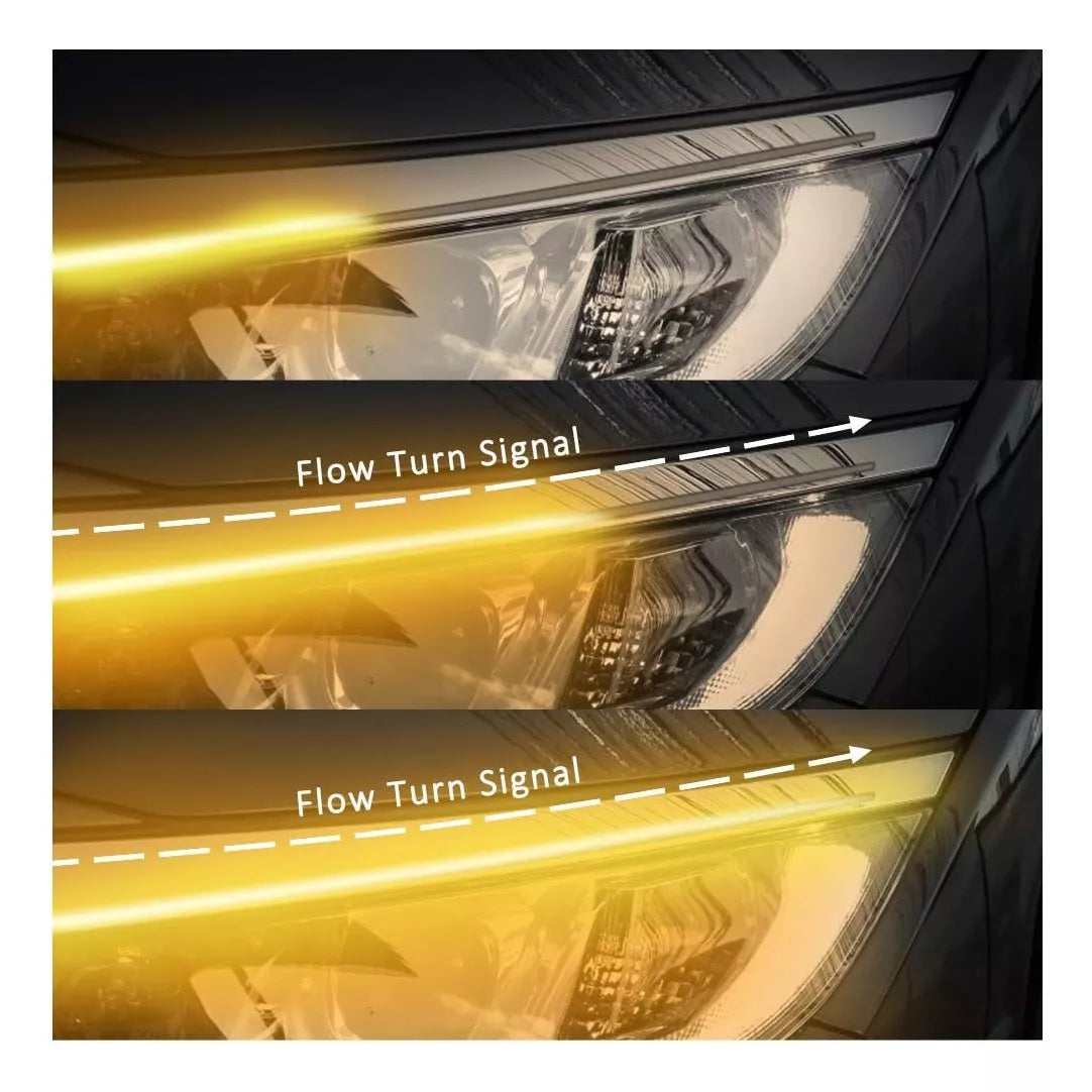 TIRA DE LUCES LED FLEXIBLE PARA FAROS DELANTEROS AUTOMOVIL