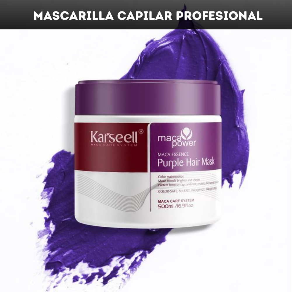 MASCARILLA KARSELL CAPILAR MATIZANTE TAPA MORADA