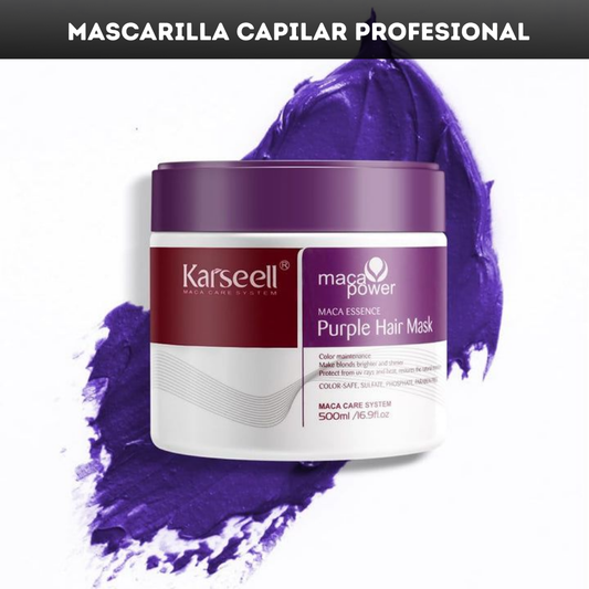 MASCARILLA KARSELL CAPILAR MATIZANTE TAPA MORADA