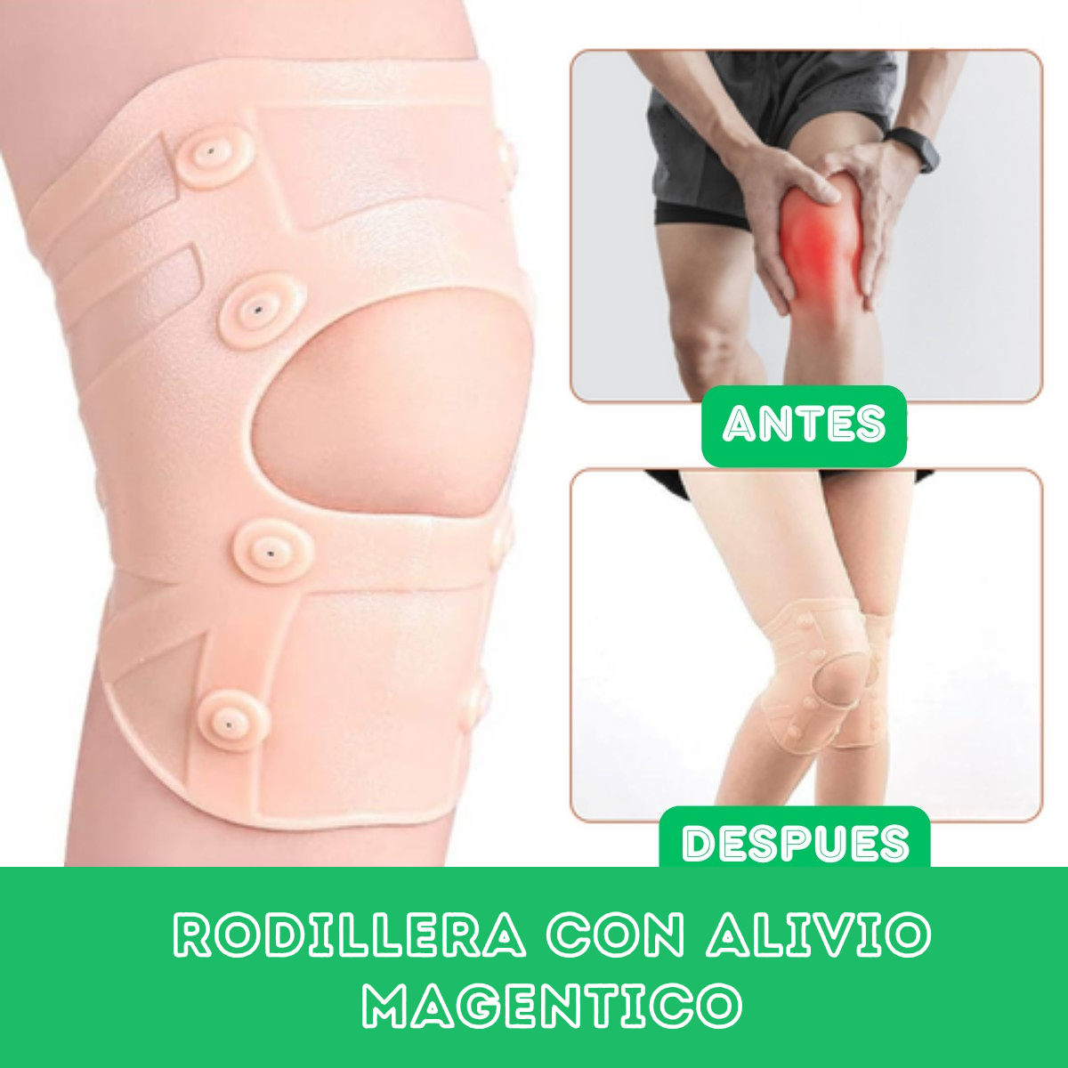 RODILLERA MAGNÉTICA TERAPÉUTICA CON IMANES – UNISEX