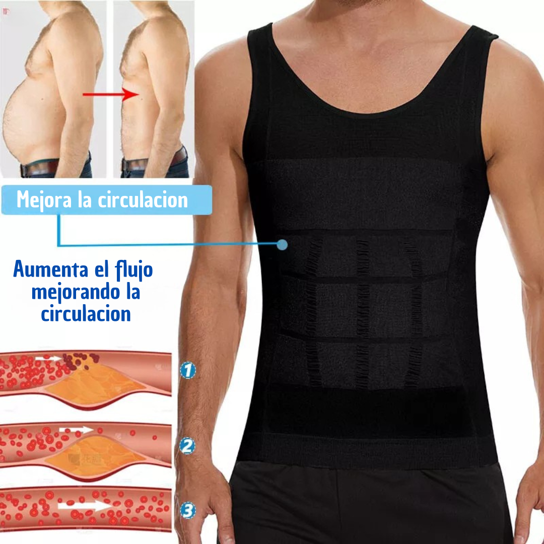 CAMISA DE COMPRESIÓN PARA POSTURA MASCULINA