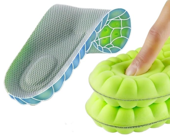 PLANTILLAS DEPORTIVAS UNISEX 4D – TRANSPIRABLES Y SÚPER ELÁSTICAS