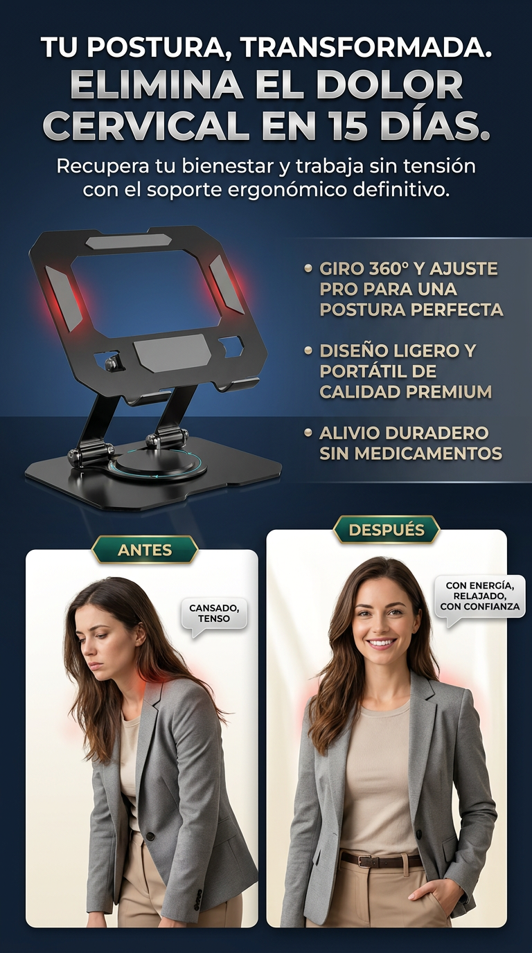 💻SOPORTE GIRATORIO PARA PC -Giro 360°