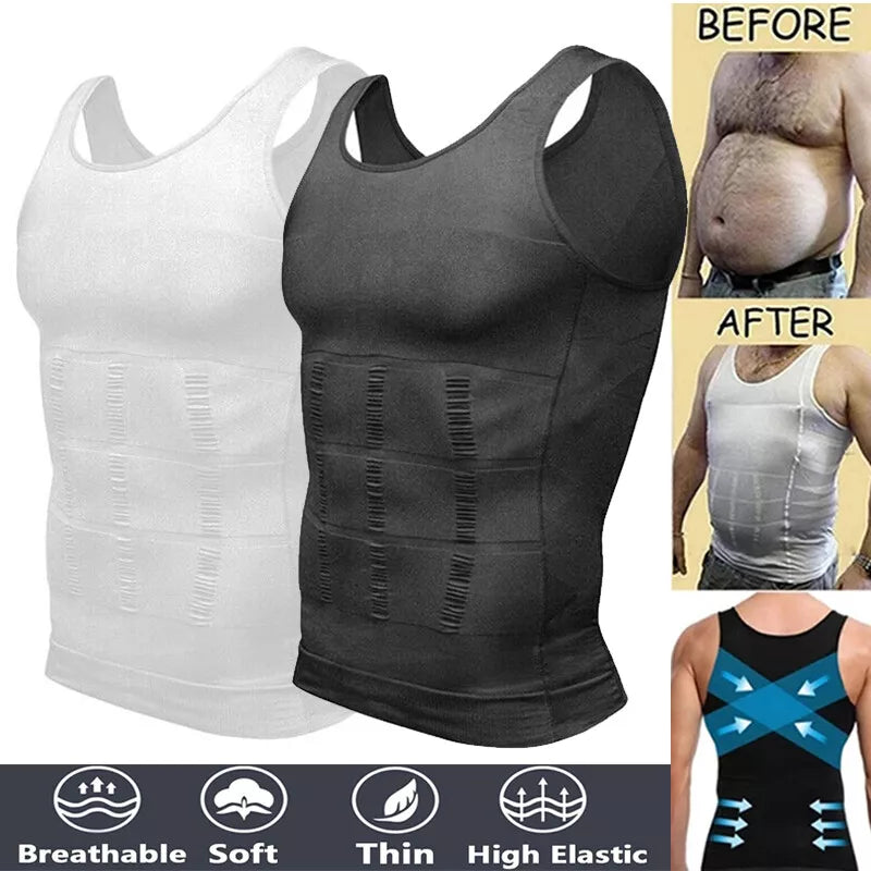 CAMISA DE COMPRESIÓN PARA POSTURA MASCULINA